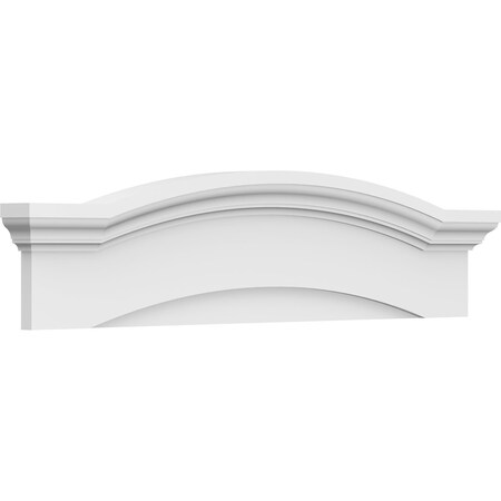 Ekena Millwork Eyebrow Architectural Grade PVC Pediment, 44"W x 10-1/2"H x 2-3/4"P PEDP044X105EYE00